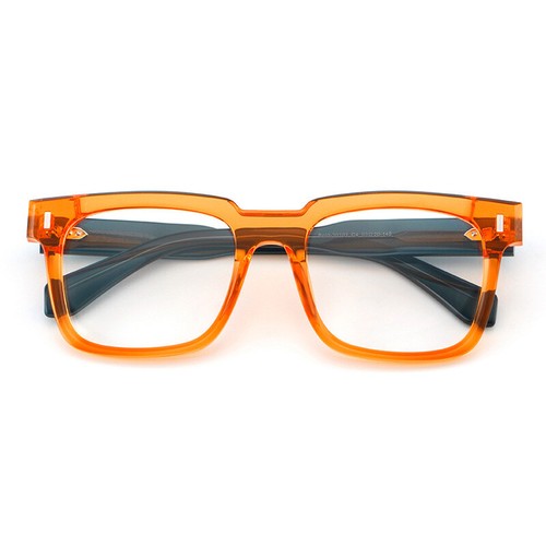 Retro Eckiges Gestell Acetat Brille Herren Damen Klar Lesebrille Gestell - Bild 16 von 31