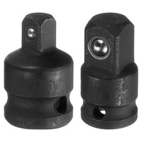 "2 StüCk Impact Stecknuss Adapter Set 1/4\" 3/8\" CR-MO Stahl FüR Impact Driver"