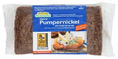 Mestmacher, Natural Pumpernickel Bread, 17.6 Ounce (Pack of 6)