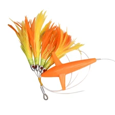 For Big Game Tuna Lure Feather Trolling Skirt with Dynamic Posture Steel Hook