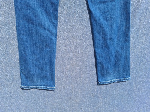 Rock & Roll Jeans Mens 38X32 Rifle Skinny Cowboy Straight Leg Cut at bottom hems - Picture 7 of 13
