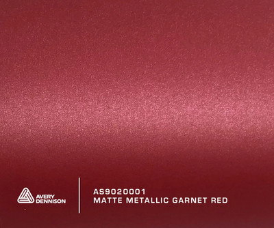 AVERY DENNISON SWF MATT METALLIC GRANAT ROT FOLIE / LIEFERUNG AM NÄCHSTEN TAG