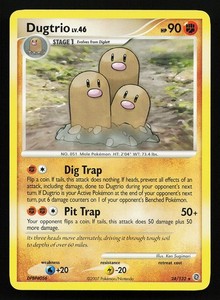 Dugtrio 24/132 Rare Secret Wonders Pokémon Card