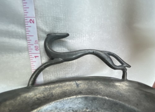 Pewter Tray Ashtray with Greyhound Art Deco Style - Picture 5 of 6