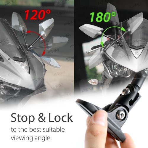 Espejos retrovisores de carenado VAWiK verde HAWK mejor vista se adapta a Ducati 959 1299 Panigale 16' - Imagen 5 de 7