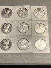 9 Oz Total!!!!!! Silver Eagles 2020 2021 2022 Lot Of 9 75$ an oz DEAL!!!!!!