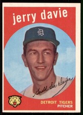 1959 Topps #256 Jerry Davie Detroit Tigers