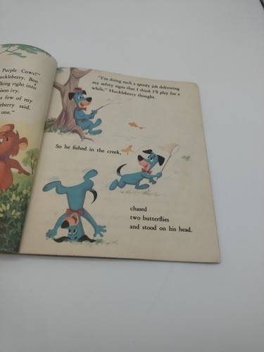 Huckleberry Hound Safety Signs (a little golden book 1962) - Picture 8 of 9