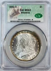 1885 O Morgan Silver Dollar CACG MS 63 CAC WitterBrick