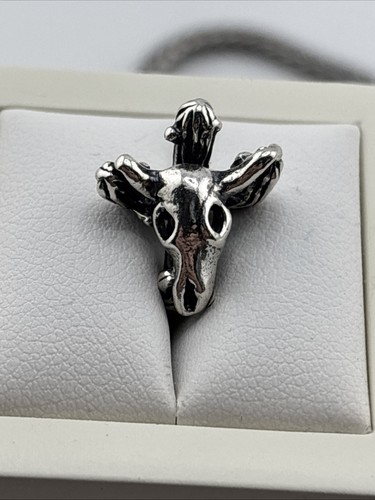 Authentic Trollbeads Old West Skull & Cactus Bead (Retired) US11405 #454 - Picture 1 of 7