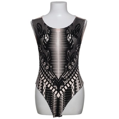 Glamour Babe, Body, Größe: 36, Schwarz/Beige, Elasthan/Polyester, Sonstiges #WY2