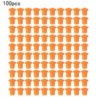 100 Pieces Orange Mushroom For Safety for For Safe Construction Site Use