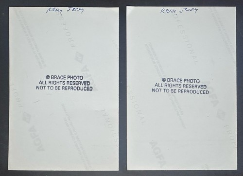 Lote de 2 fotos Jerry Remy-George Brace 4x6 Boston Red Sox Genial - Imagen 2 de 2