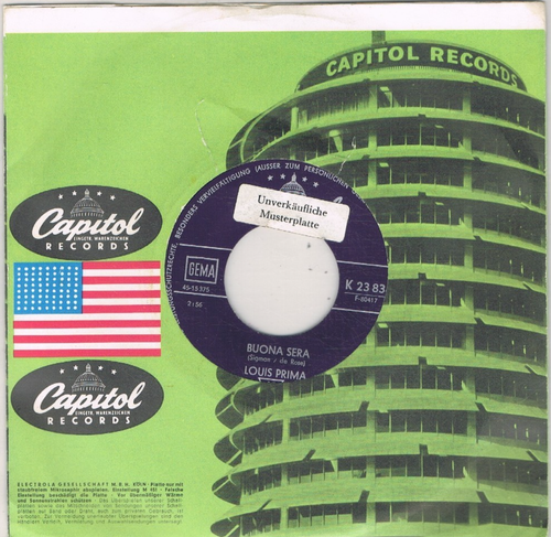 7" - Louis PRIMA - BUONA SERA / OH MARIE - german FLC