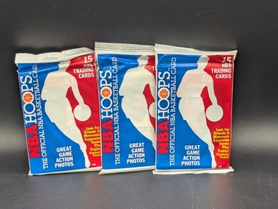 1989-90 NBA Hoops Basketball Cards Packs - (Lot of 3 wax packs)