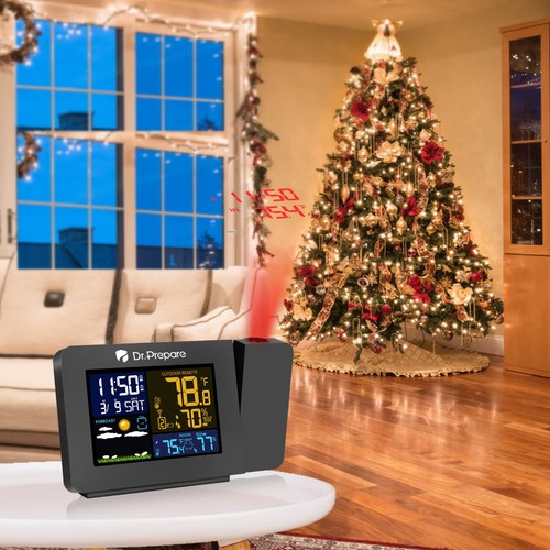 Projektionswecker Digitaler Wecker mit Projektion Wecker Wetterstation mit Au... - Bild 8 von 8