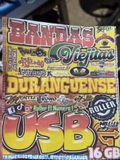 USB Con Musica Bandas Viejitas Con 4,300 Temas En Un USB De 16BG