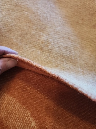 Vtg ORR HEALTH All Wool Blanket Holland Tulip Reversible USA 83x69 - Picture 12 of 18