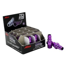Milton 760VC-20 ColorFit HighFlowPRO Plugs, V-style Purple, 1/4" NPT Male, 20EA