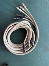 6' Premium 5-Wire Molded Component Video Audio Cable RCA