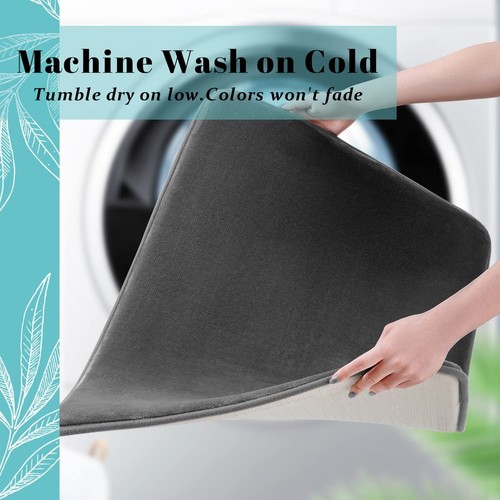 Rugs, Ultra Absorbent & Non-Slip Memory Foam, Machine Washable, Soft Velvet B... - Picture 6 of 8