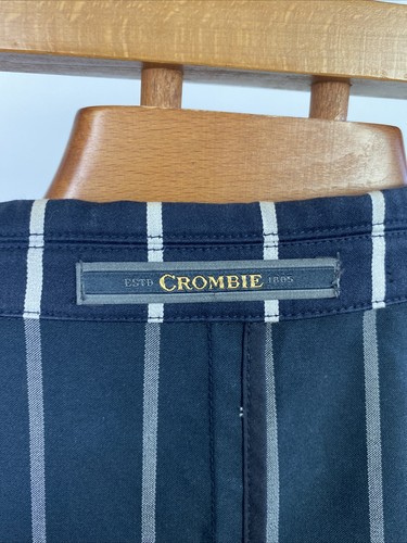 CROMBIE (42R) Stripe Boating Rowing Henley Regatta Cricket Blazer Unlined Jacket - Picture 11 of 17