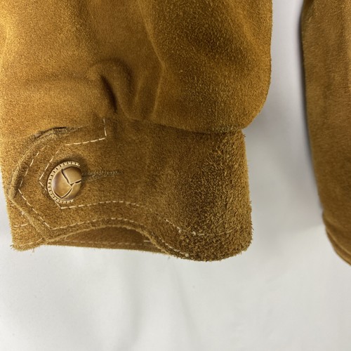 Vintage Grais Split Cowhide Suede Marlboro Man Western Jacke Herren Gr. 44R Union Made - Bild 10 von 10