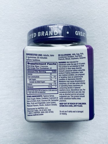 Natrol, 10mg Melatonin, 90 Gummies Sleep Support Supplement Exp 9/25 - Picture 2 of 4