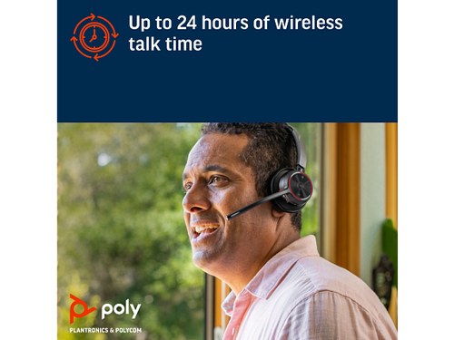 Certyfikowany zestaw słuchawkowy Poly Voyager 4320-M Microsoft Teams + klucz sprzętowy BT700 + ładowanie - Zdjęcie 6 z 8