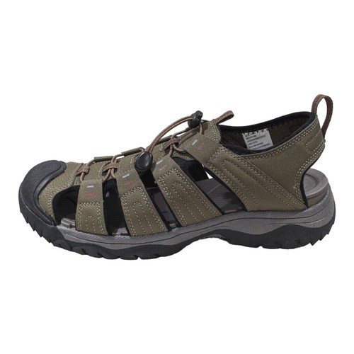 Croft & Barrow Sherman Mens Size 13 Sandals Taupe Gray Hiking Comfort Shoe New - Picture 4 of 20