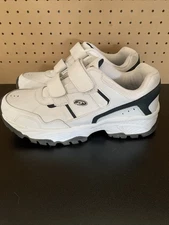 Dr Scholls Mens N Omega Sneakers 11 EE White Double Strap Gel Cushion Walking