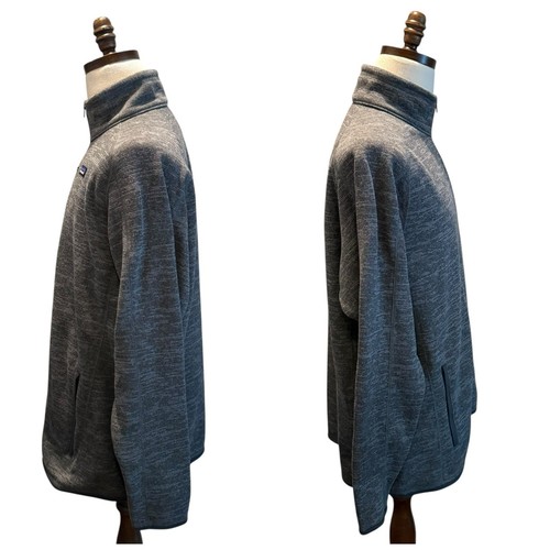Suéter Patagonia Para Hombre 1/4 Cremallera Mejor Polar Jaspeado Poliéster Gris Talla 2XL - Imagen 4 de 10