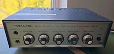 VTG Realistic MPA-20 120V/12V Solid State P.A. Amplifier Korea 2 Microphone