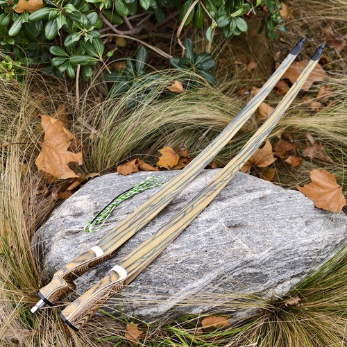 Archery Longbow Takedown Wooden 20-50lbs 60” 62" 64" Traditional Bow RH LH Hunt - Picture 4 of 12