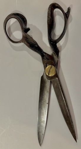 Antique Compton U-SET Tailor’s Scissors, 13.5 in, 2 lbs, Pat 1938, Newark NJ - Picture 2 of 17