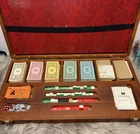 RARE Vintage 1961 Wooden Case Parker Bros. Monopoly Board Game
