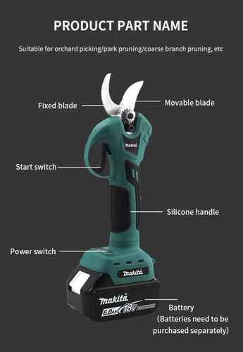 Makita Brushless Electric Pruning Shears Garden Tool Cordless- No Battery - Picture 6 of 11