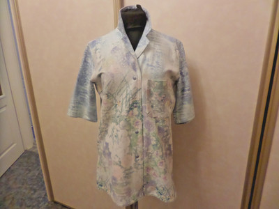 Cris Devi -eleganter Damen Bluse, Jacke *  Vintage * 80er * Vintage * Alcantara
