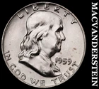 1959-D Silver Franklin Half Dollar - FBL - Choice Gem Brilliant Unc+++  #G9209