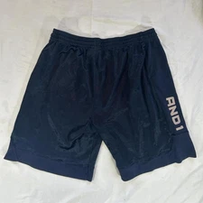 Classic navy AND1 basketball shorts. 