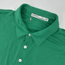Criquet Polo Shirt Mens XL Green Chest Pocket Golf Performance Short Sleeve