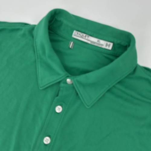 Criquet Poloshirt Herren XL Grün Brusttasche Golf Performance Kurzarm - Bild 1 von 11