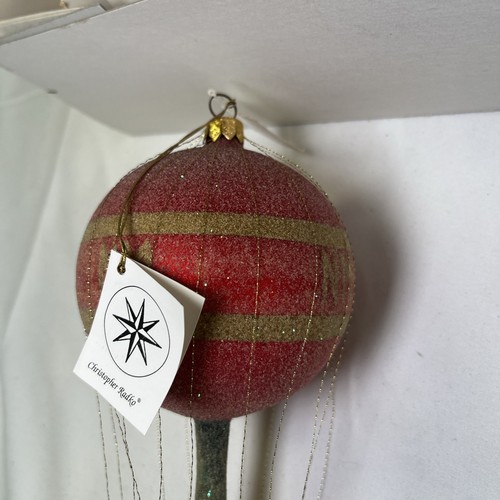 4 Christopher Radko 1997 Neiman Marcus Heißluftballon Weihnachtsschmuck NOS - Bild 10 von 13
