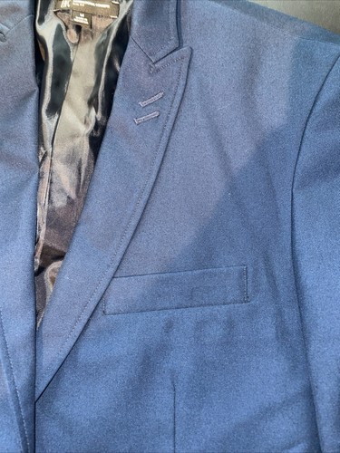Blazer moderno INC International Concepts taglia media blu navy slim fit WOW - Foto 4 di 18