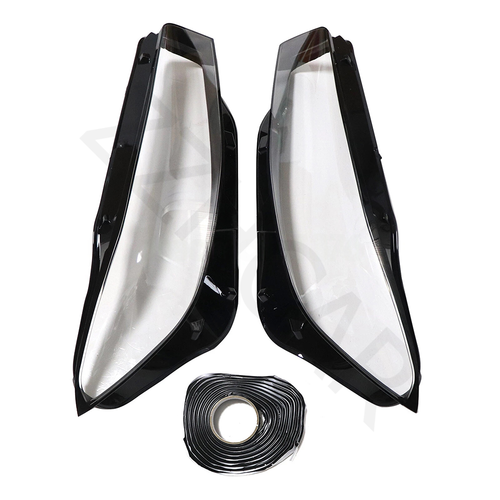 1Pair Front Headlight Cover Clear+Sealant Glue For BMW 3-Series G20 G28 2023-24 - Picture 6 of 11