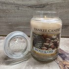 Yankee Candle Ebony & Oak Large Jar Retired Long Lasting 2016 Pour RARE VHTF NEW