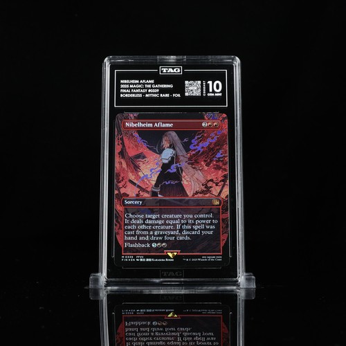 TAG 10 NIBELHEIM AFLAME MAGIC: THE GATHERING FINAL FANTASY #0339 BORDERLESS FOIL - Picture 1 of 2