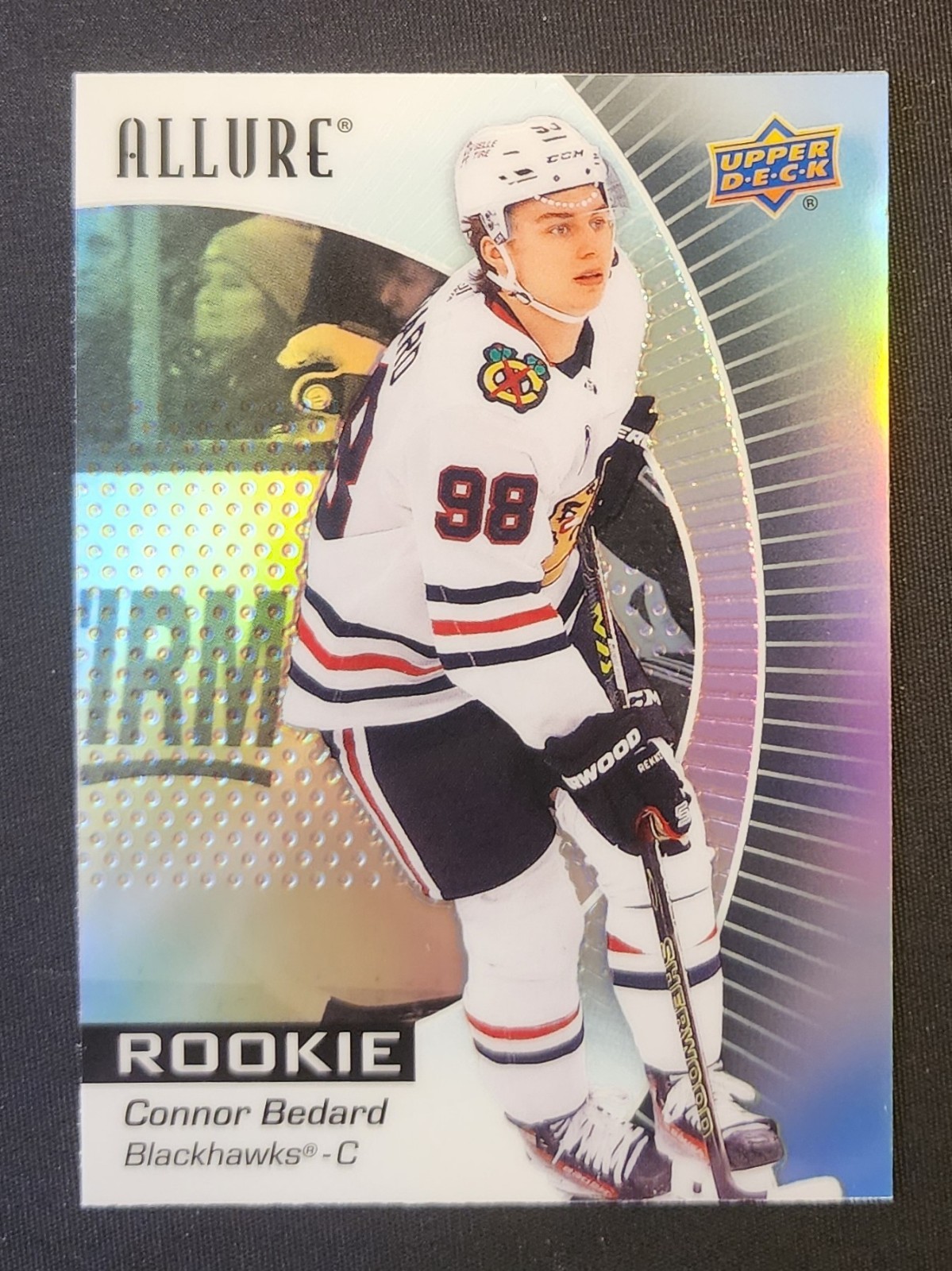 Connor Bedard 2023-24 Upper Deck Allure Black Rainbow Rookie #102 RC