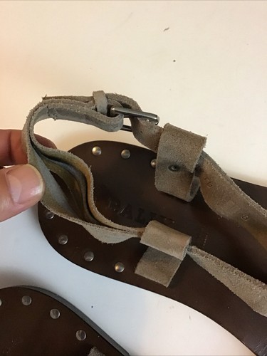 Bally Lurago Gladiator Sandals Men’s Size 9 Suede  - Picture 4 of 11