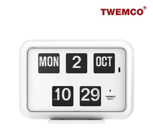 TWEMCO QD-35 (weiß) NEU/Retro Flip Clock - Bild 1 von 3